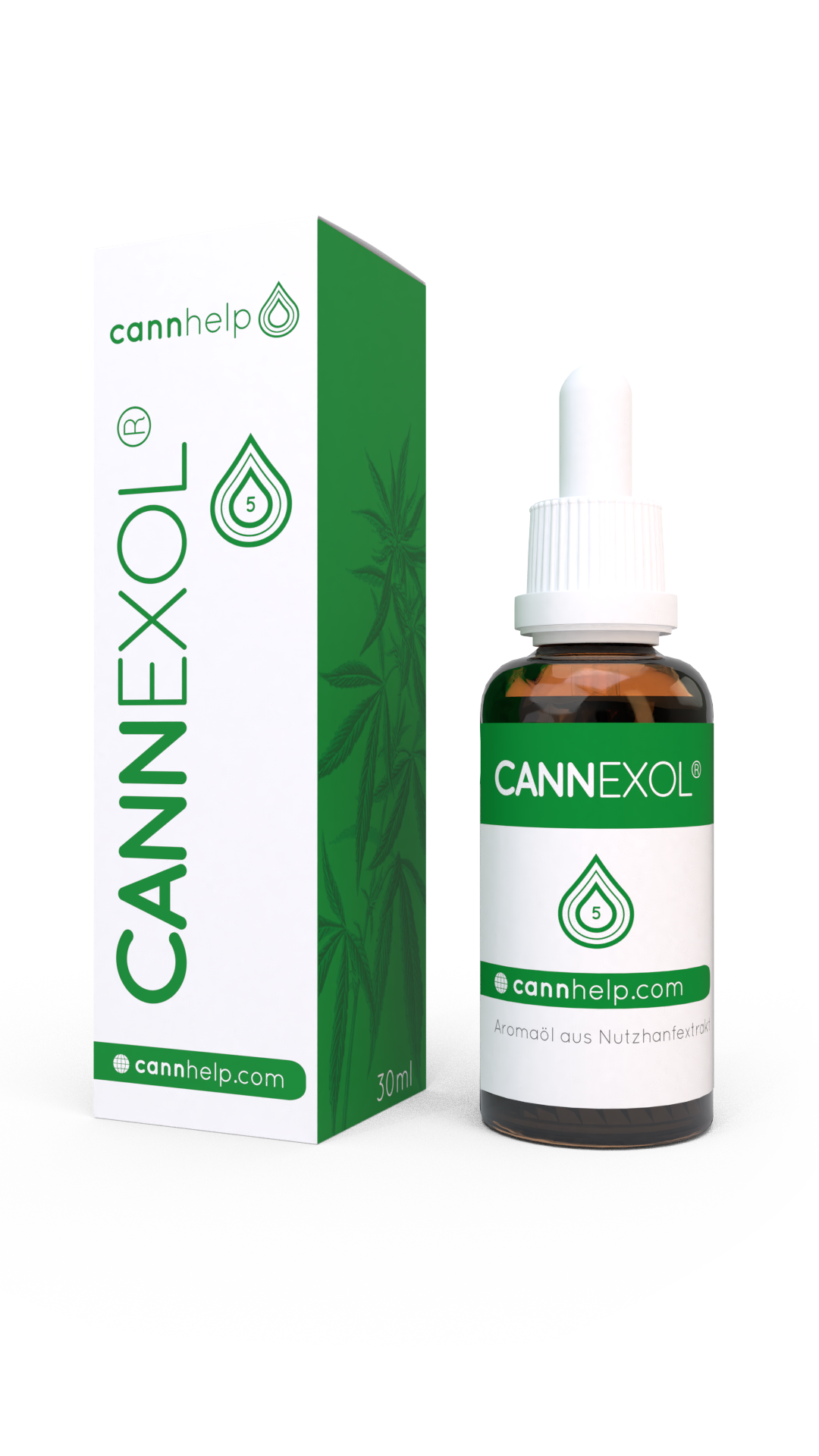 CBD Aromaöl Cannexol 5% - 30ml mit Verpackung