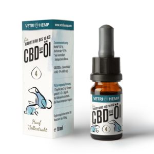 Vetrihemp – Bio CBD Öl für Tiere bis 10 kg 4%